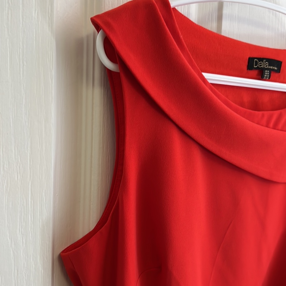 Dalia Orange Ruffled Dress - Picture 7 of 11